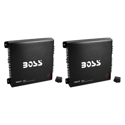 Boss Audio 1000W 4 Channel Car Audio Power Stereo Amplifier w/ Remote (2 Pack)