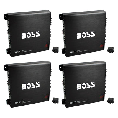 Boss Audio 1000W 4 Channel Car Audio Power Stereo Amplifier w/ Remote (4 Pack)