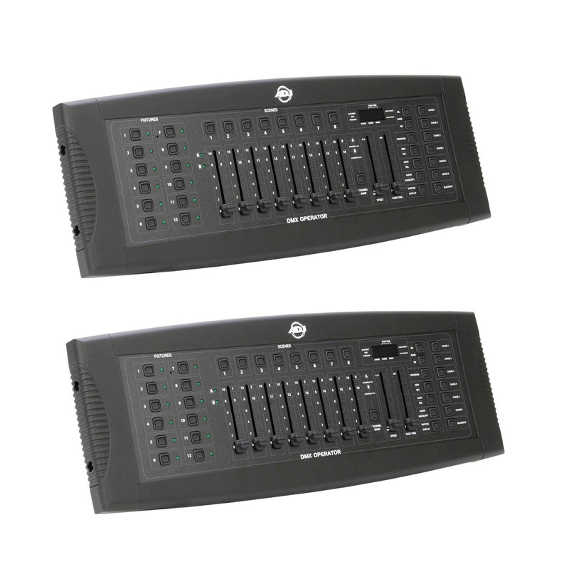 American DJ ADJ DMX Operator 192-Channel MIDI Lighting Controller Board (2 Pack)