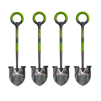 Radius Garden PRO 41" All Purpose Stainless Ergonomic Round Shovel (4 Pack)