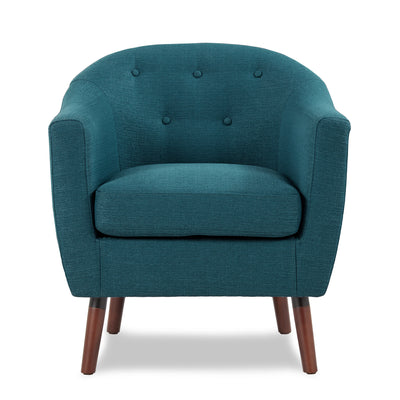 Homelegance 31 Inch Lucille Collection Single Living Room Accent Chair, Blue