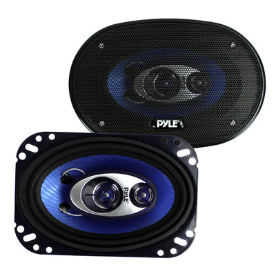 Pyle PL463BL 4x6 Inch 240 Watt 3 Way Car Audio Component Speakers, (24 Speakers)