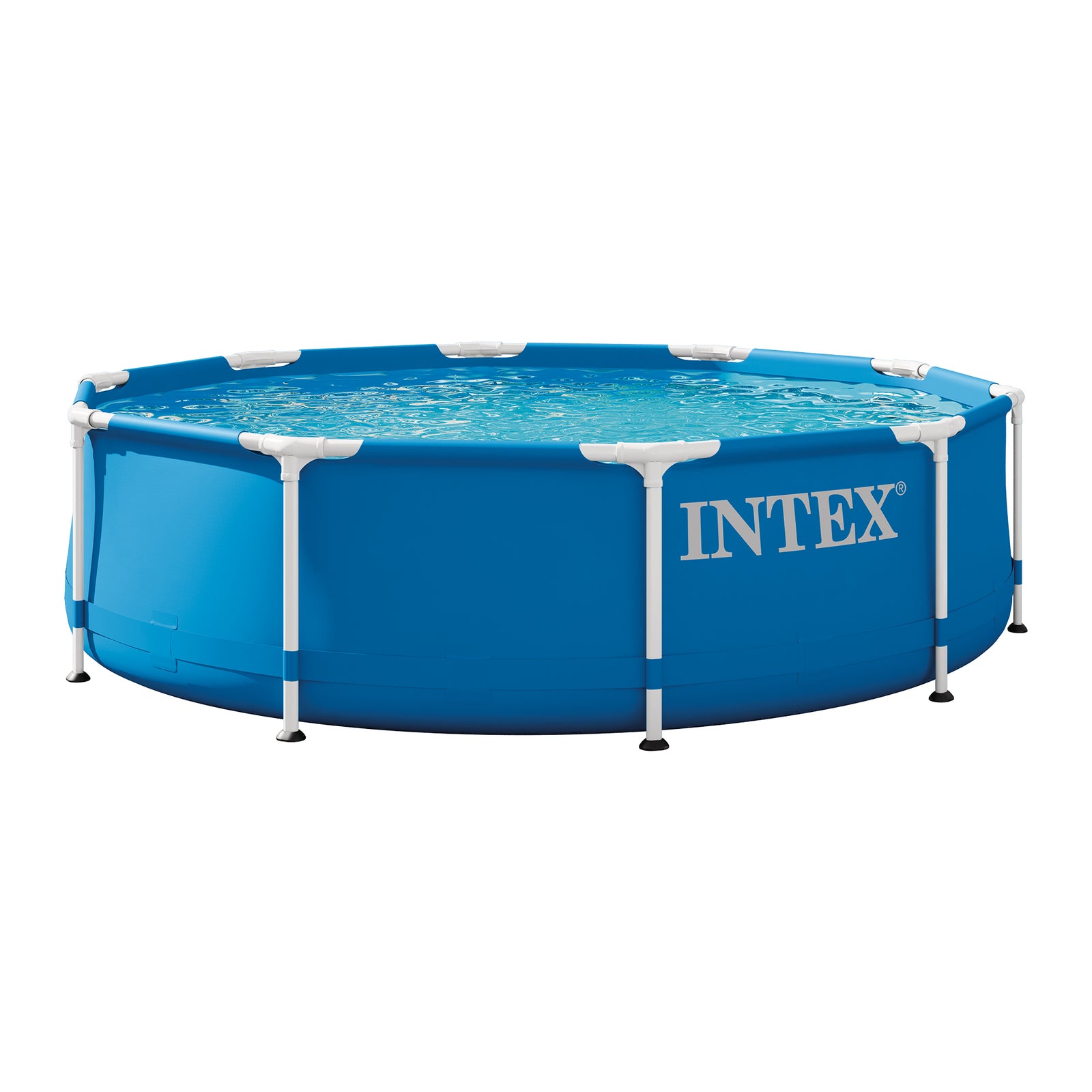 Intex 10 Foot x 30 Inch Above Ground Round Swimming Pool, (Pump Not Included) - VMInnovations