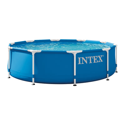 Intex 10'x30" Above Ground Round Swimming Pool, Pump Not Included(Open Box)