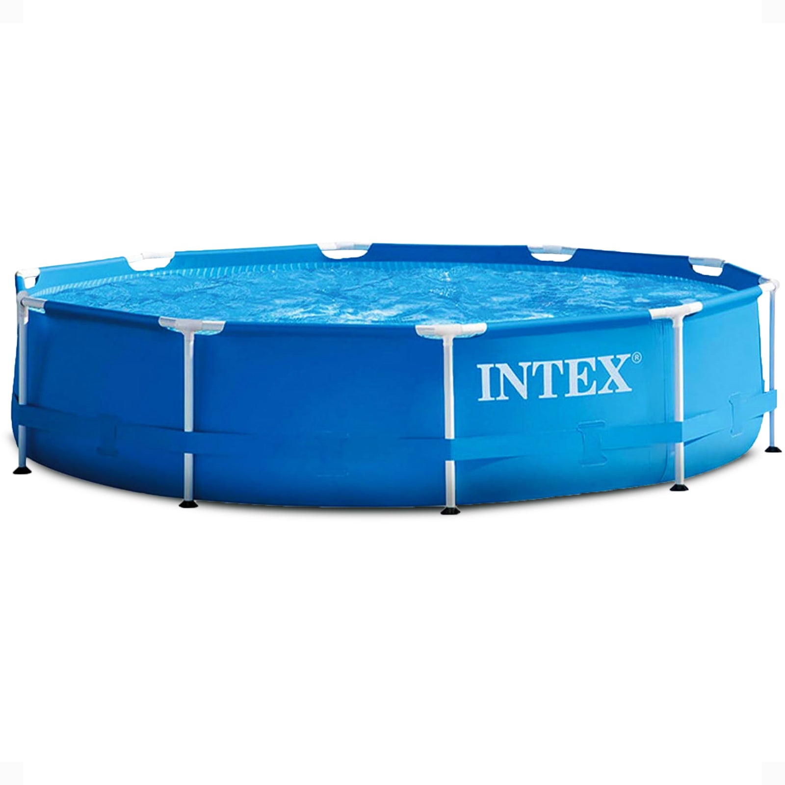 Intex 10 Foot x 30 Inch Above Ground Round Swimming Pool, (Pump Not Included) - VMInnovations
