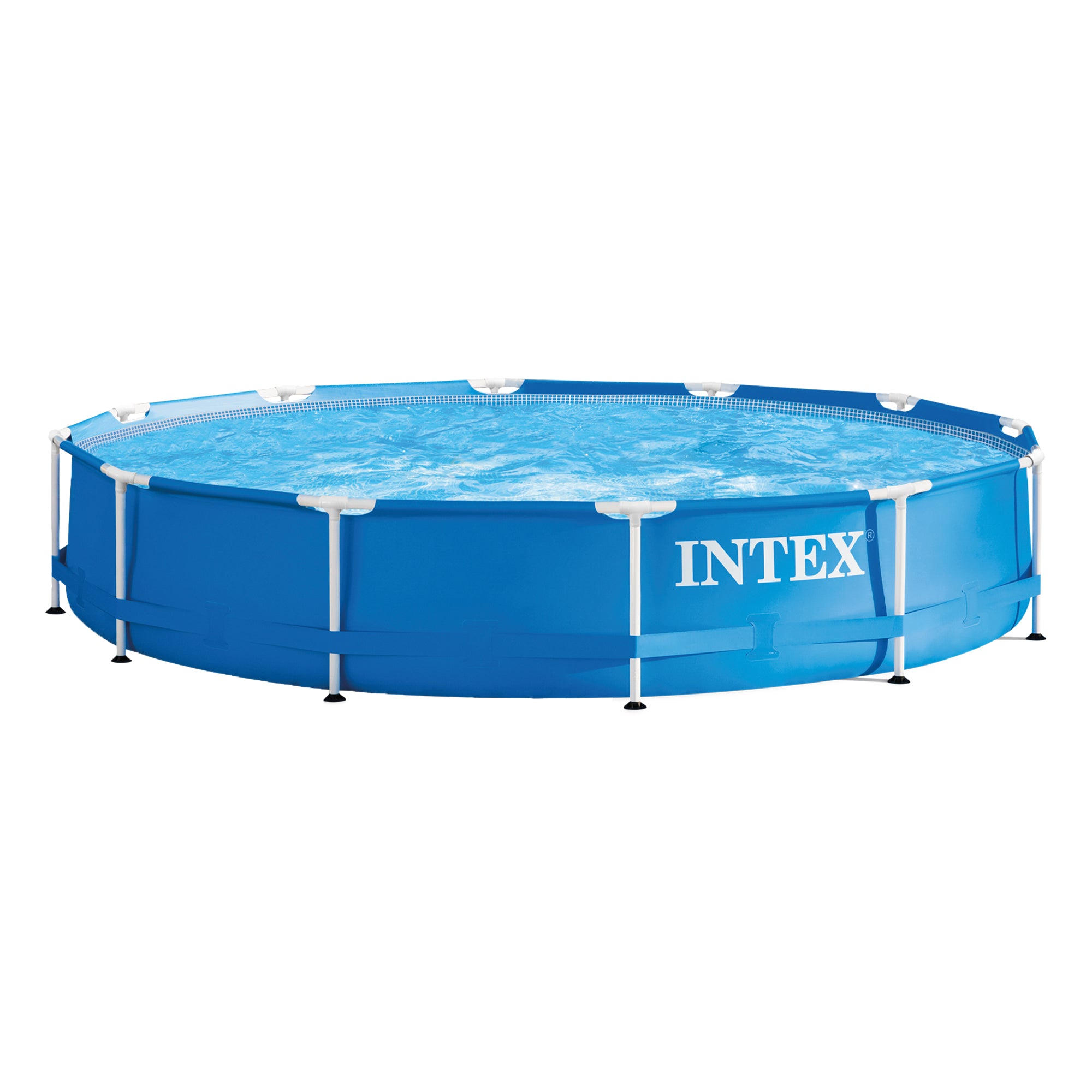 Intex 12 Foot x 30 Inches Metal Frame Pool, Pump Not Included (Open Box)
