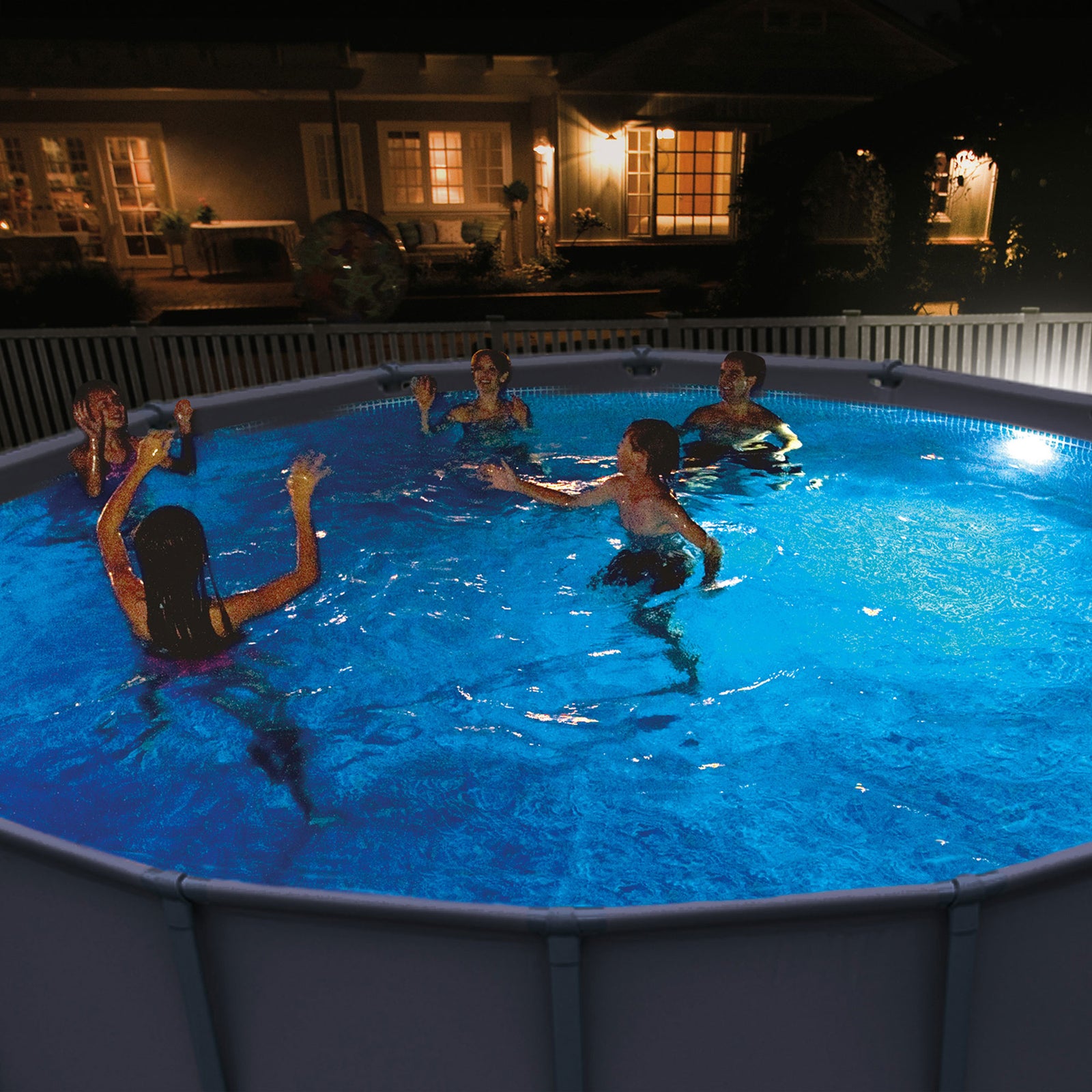 Intex Above Ground Underwater Multi Color LED Magnetic Pool Wall Light (Used) - VMInnovations