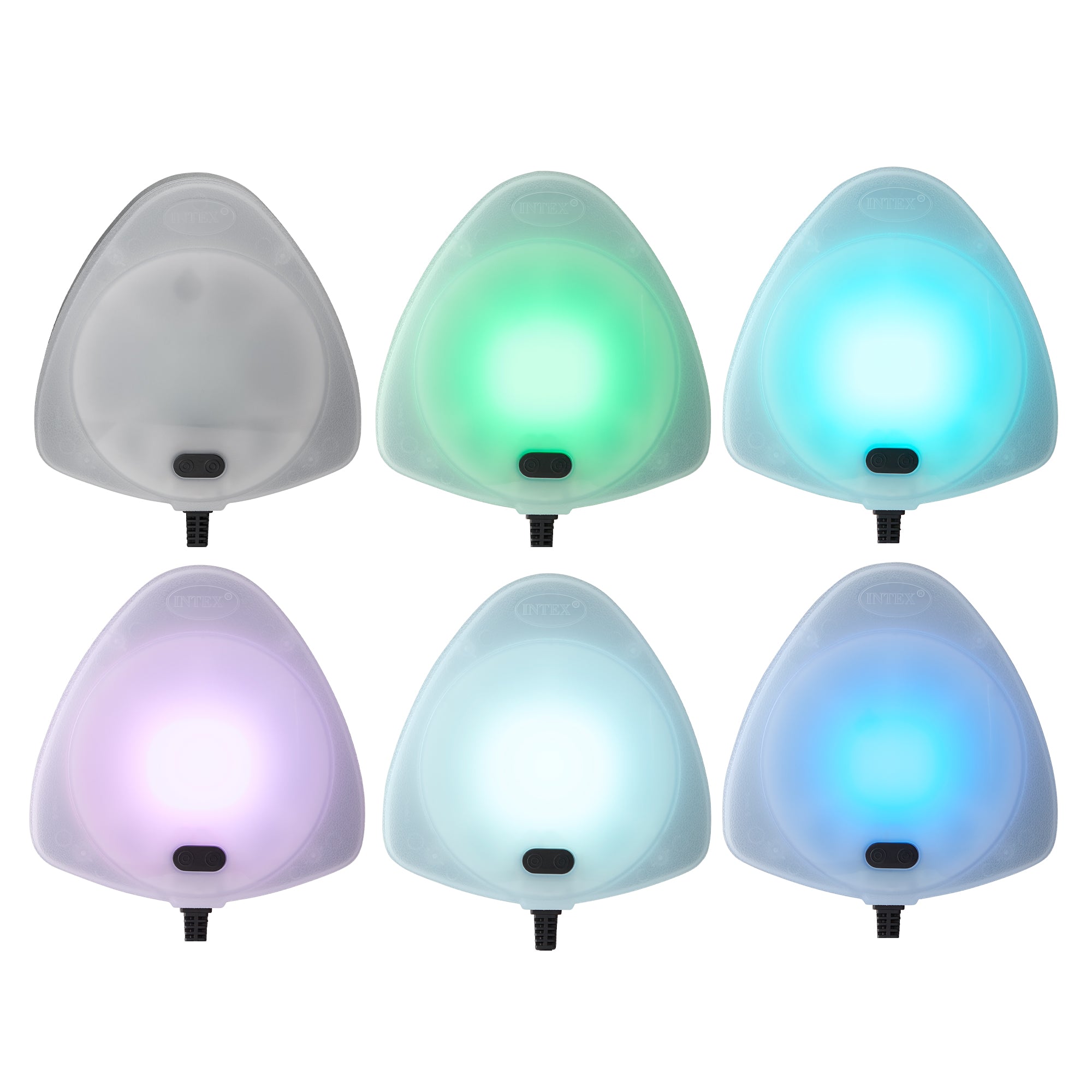 Intex Above Ground Multi Color LED Magnetic Pool Wall Light (Open Box) (4 Pack) - VMInnovations