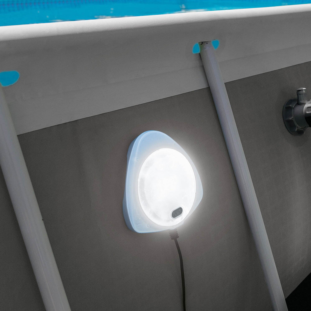Intex Above Ground Multi Color LED Magnetic Pool Wall Light (Open Box) (2 Pack)