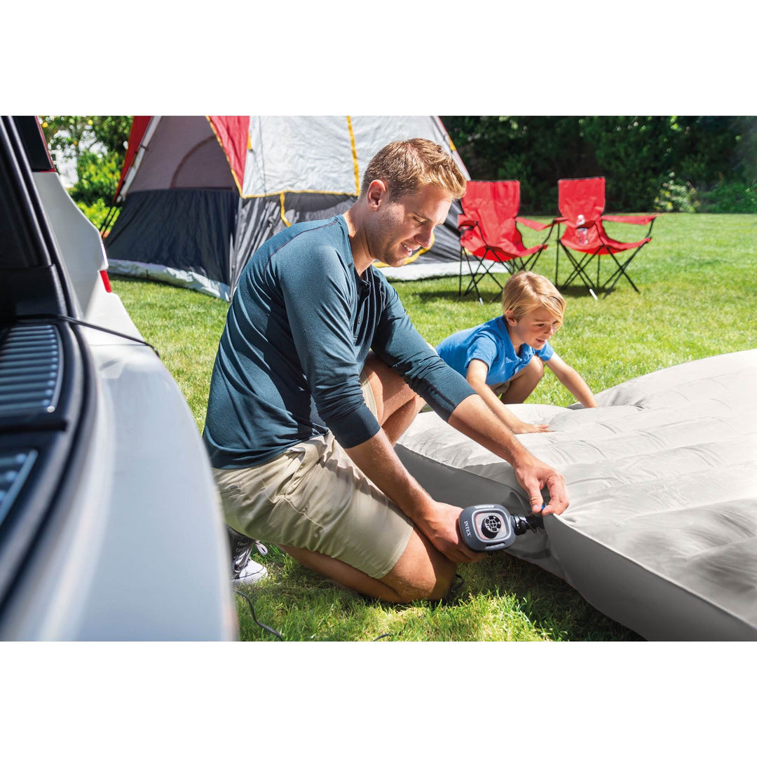 Intex 12 Volt Quick-Fill DC Car Electric 23 CFM Inflatable Float & Air Bed Pump - VMInnovations