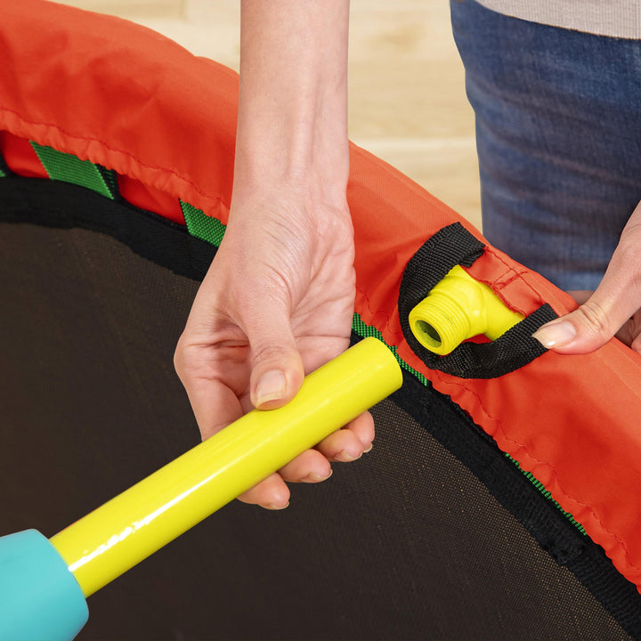 Fisher-Price WonderJump 36" Round Indoor Mini Trampoline for Kids Toddler Toy - VMInnovations