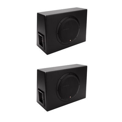 Rockford Fosgate P300-10 10" 300 Watt Single Powered Sub Enclosure (2 Pack)