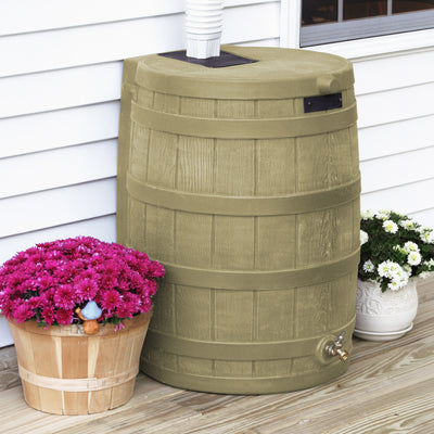 Good Ideas Rain Wizard 50 Gallon Plastic Rain Barrel Water Collector (For Parts)