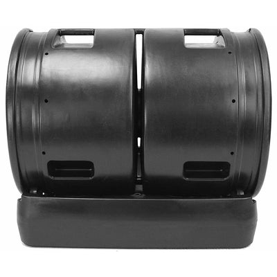 Good Ideas Compost Wizard Garden Duel Tumbler Compost Container, Black (Used)