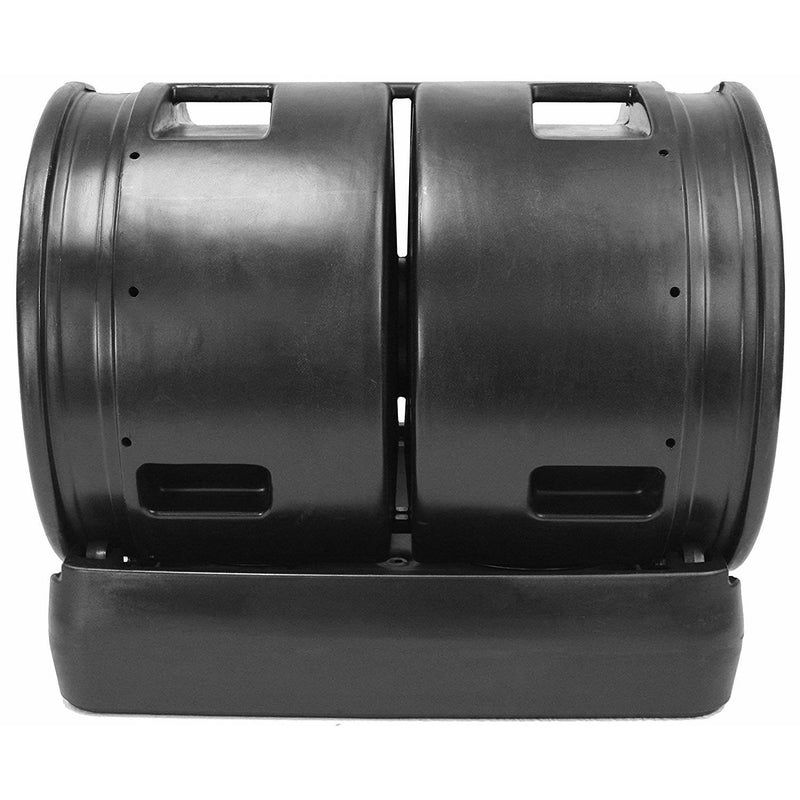 Good Ideas Compost Wizard Garden Duel Tumbler Compost Container, Black (Used)