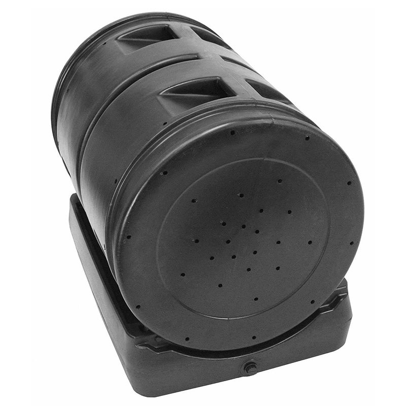 Good Ideas Compost Wizard Garden Duel Tumbler Compost Container, Black (Used)