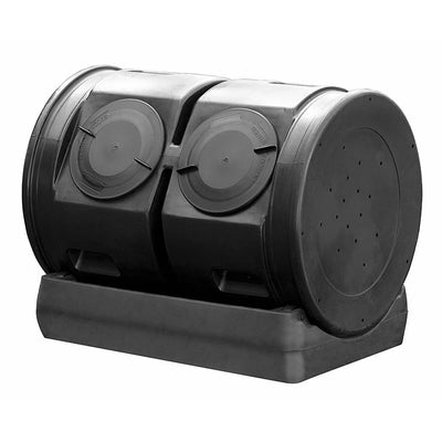 Good Ideas Compost Wizard Garden Duel Tumbler Compost Container, Black (Used) - VMInnovations