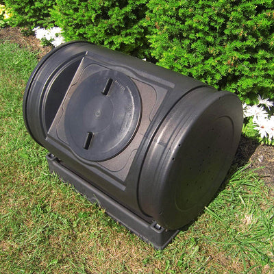 Good Ideas Compost Wizard Jr Large Patio Garden Bin Container, Black (Open Box)