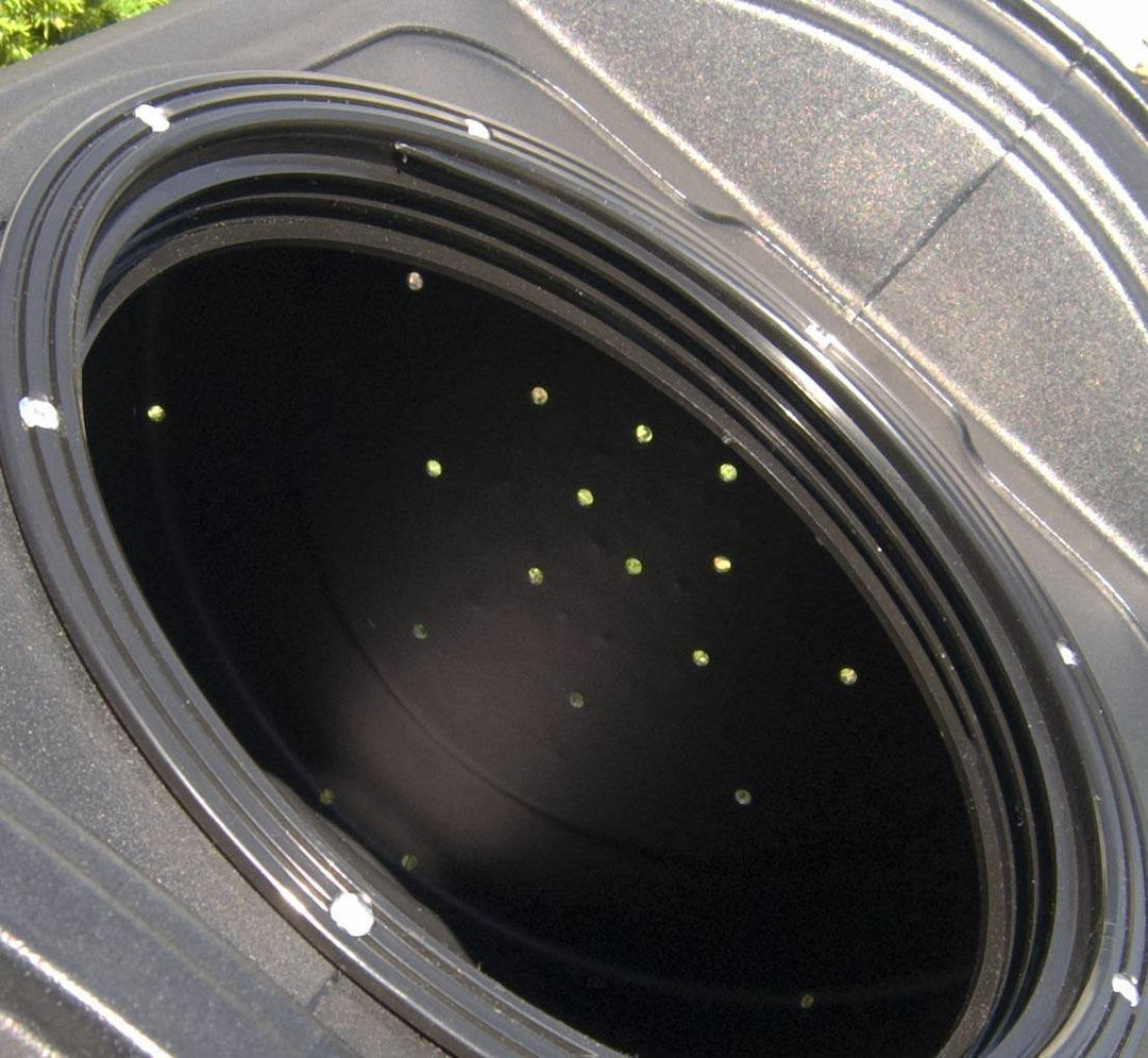 Good Ideas Compost Wizard Jr Large Patio Garden Bin Container, Black (Open Box) - VMInnovations