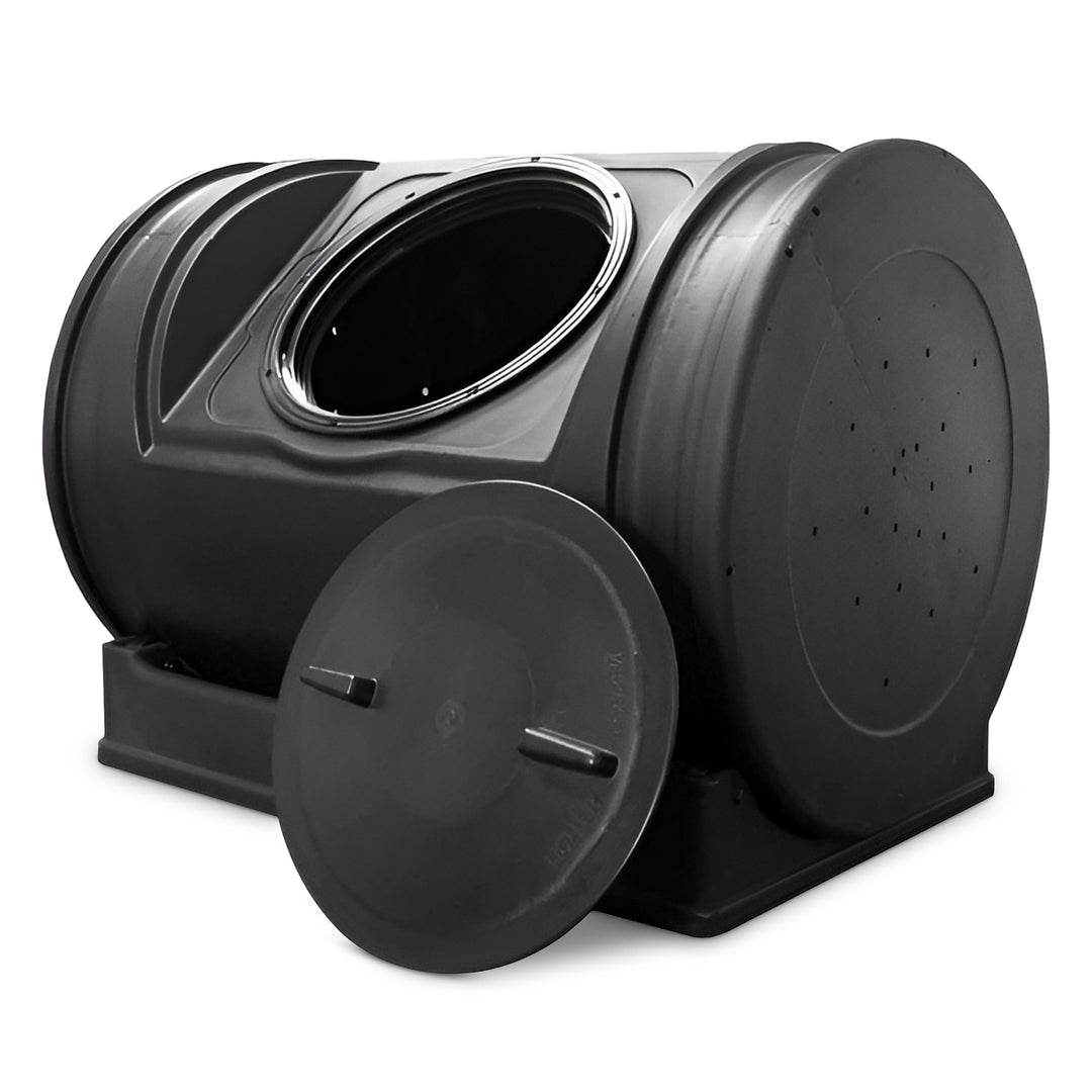 Good Ideas Compost Wizard Jr Outdoor Garden Compost Bin Container, Black