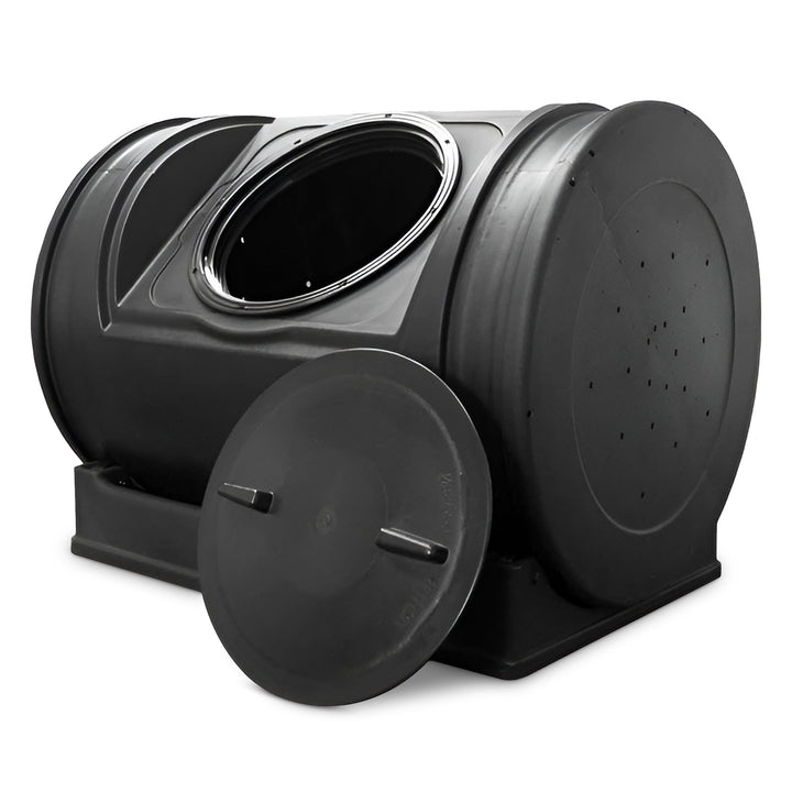 Good Ideas Compost Wizard Jr Outdoor Garden Compost Bin Container, Black