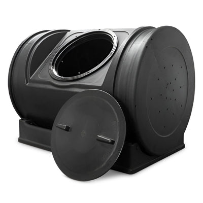 Good Ideas Compost Wizard Jr Large Patio Garden Bin Container, Black (Open Box) - VMInnovations