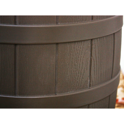 Good Ideas RW50 Rain Wizard 50 Gallon Plastic Rain Barrel Water, Oak (20 Pack) - VMInnovations