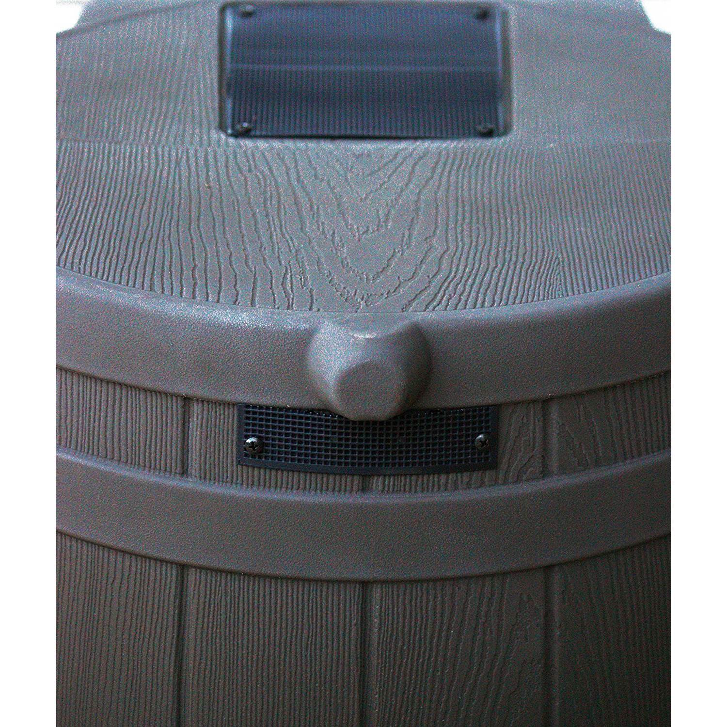 Good Ideas Rain Wizard 50 Gal Plastic Rain Barrel Water Collector, Oak (6 Pack) - VMInnovations