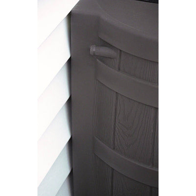 Good Ideas RW50 Rain Wizard 50 Gallon Plastic Rain Barrel Water, Oak (20 Pack)