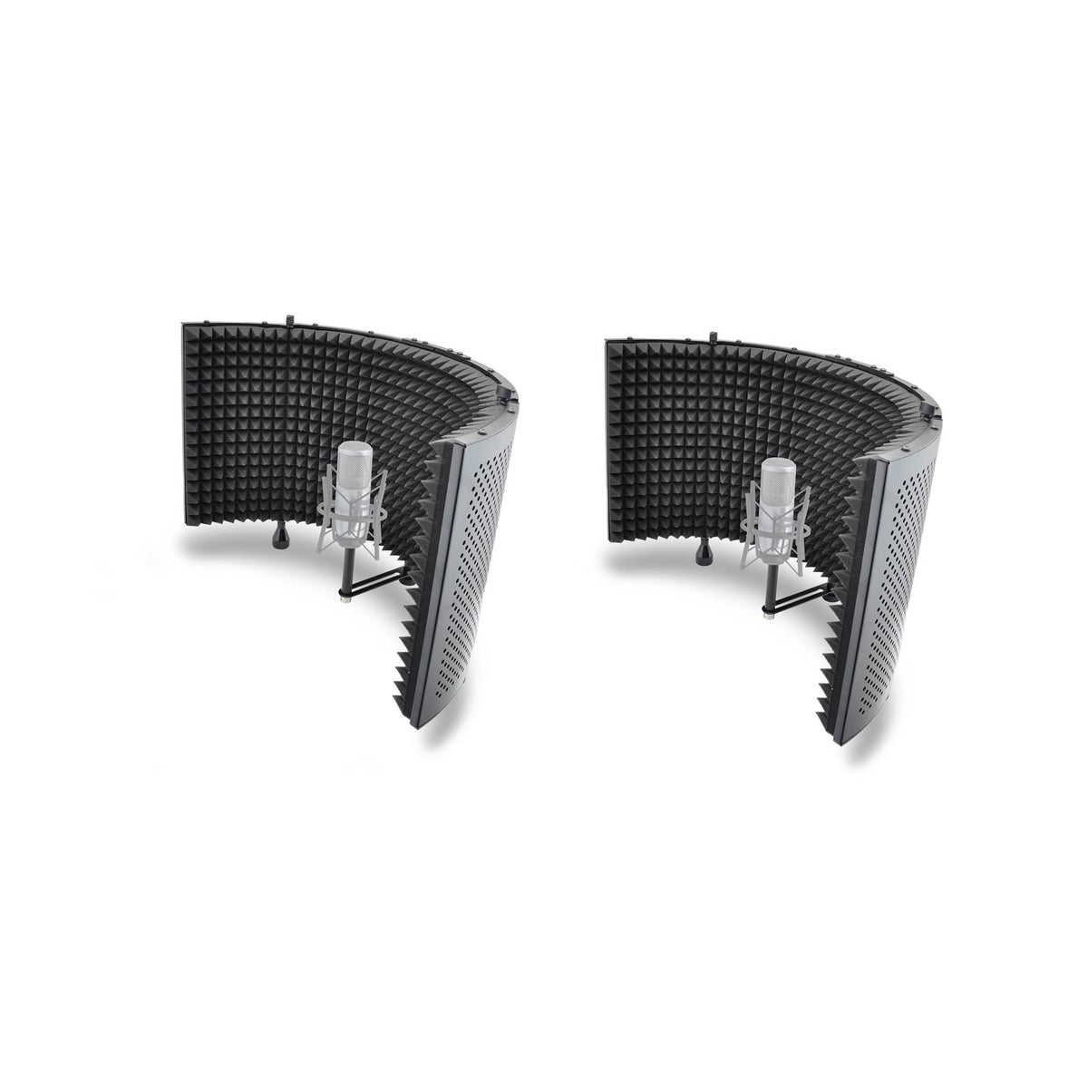 Pyle PSMRS11 Studio Microphone Isolation Shield w/ Sound Dampening Foam (2 Pack)