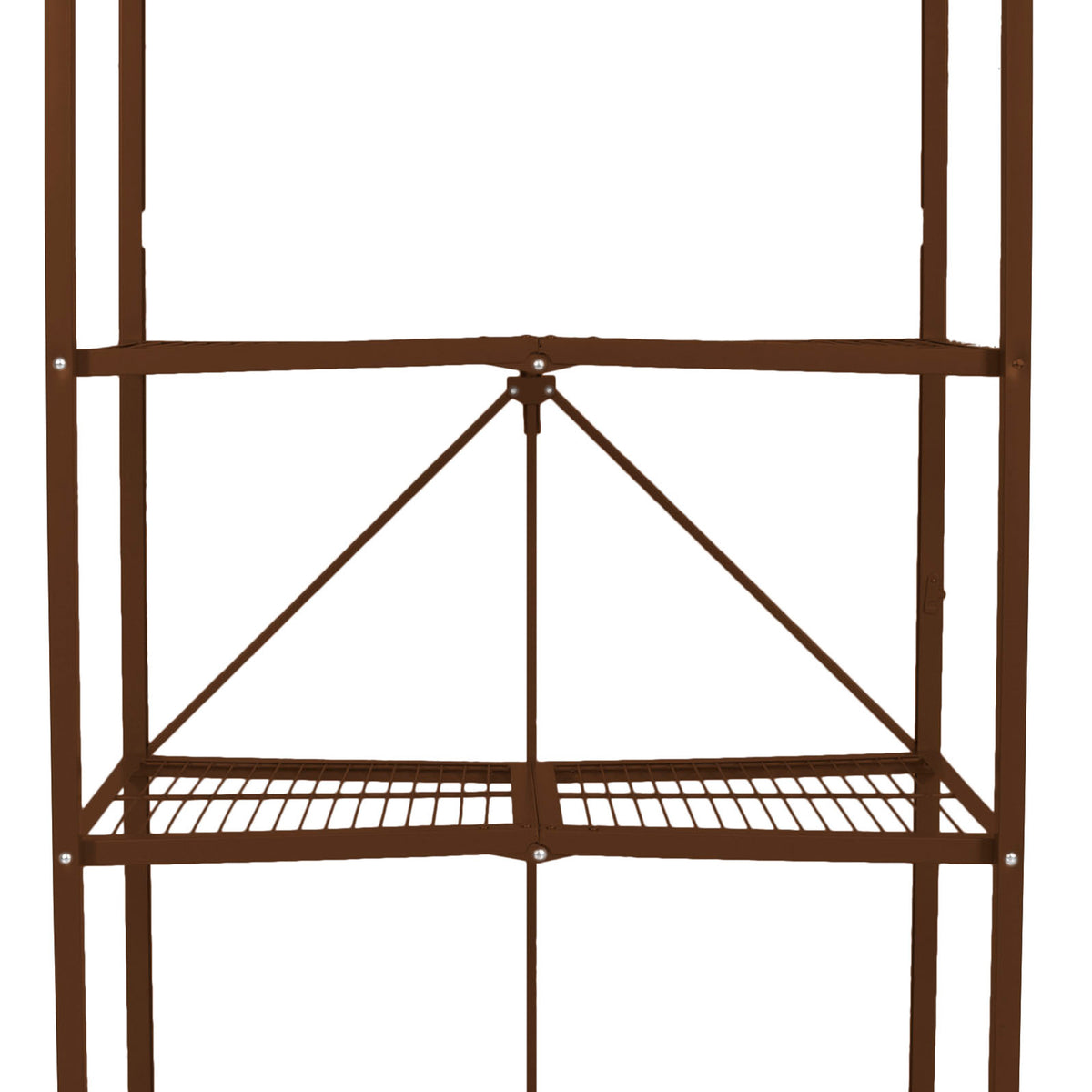 Origami 4-Shelf Multi-Purpose Foldable Storage Rack, Bronze (Open Box) - VMInnovations