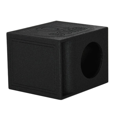 Q Power QBomb Single 10" Vented Port Subwoofer Box w/ Bedliner Spray (2 Pack)
