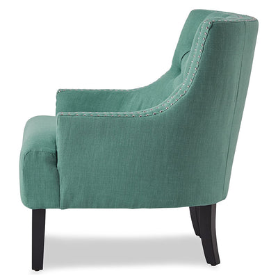 Homelegance Upholstered Diamond Tufted Accent Chair, 18 inch, Teal (Used)