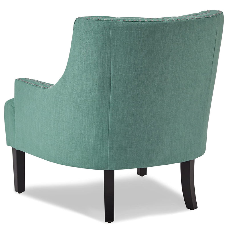 Homelegance Upholstered Diamond Tufted Accent Chair, 18" Teal (Open Box)