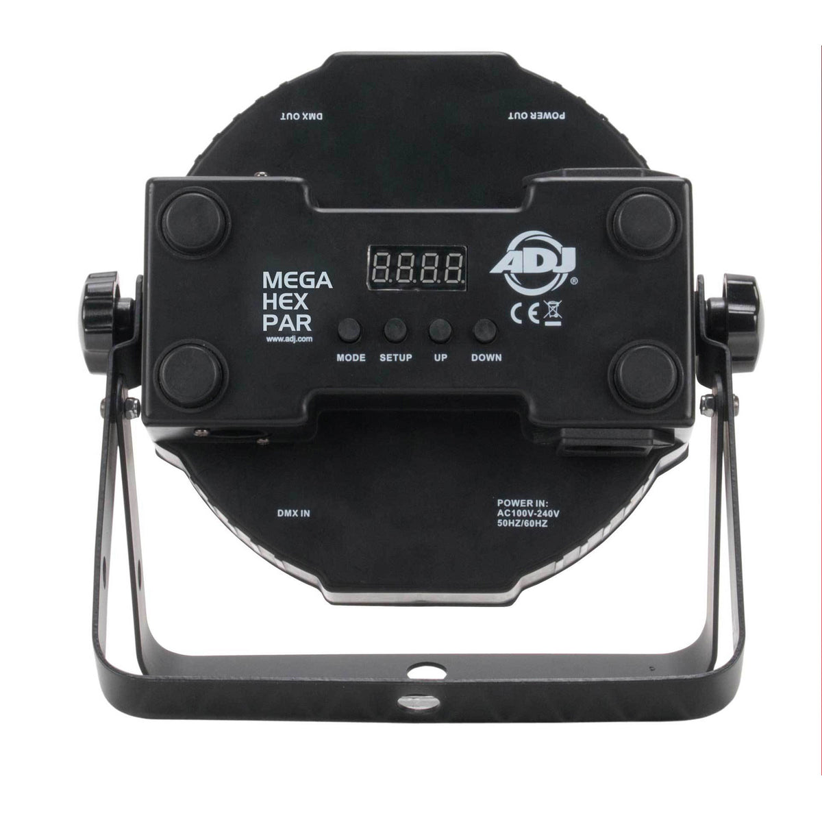 American DJ ADJ Mega Flat Hex Pak LED Lighting System w/ Bag & Cables (4 Pack)