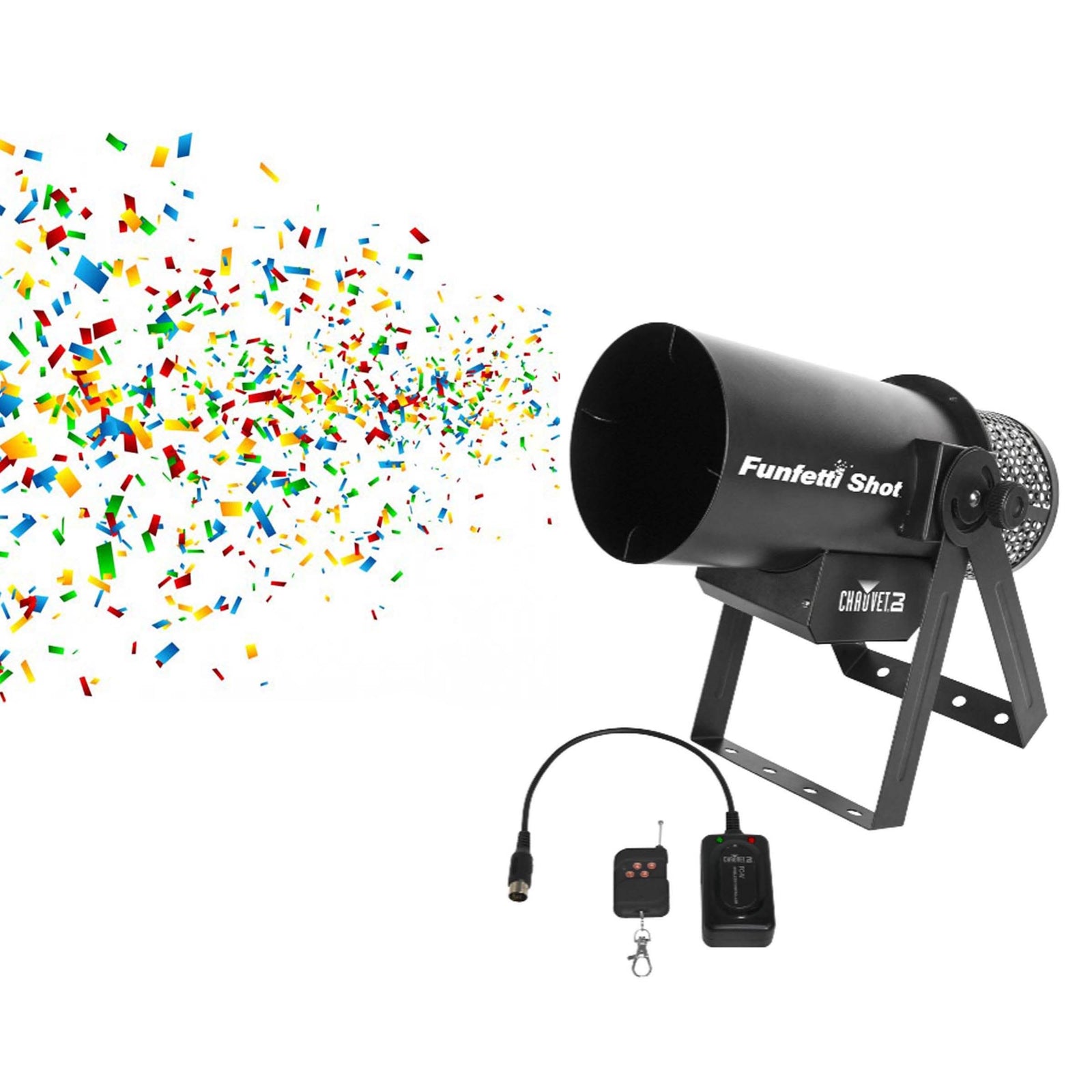Chauvet DJ Professional Special Event Confetti Launcher and Remote (2 Pack) - VMInnovations