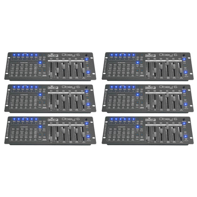 Chauvet 6-Channel DMX Universal DJ Lighting Controller Up To 6 Fixtures (6 Pack)