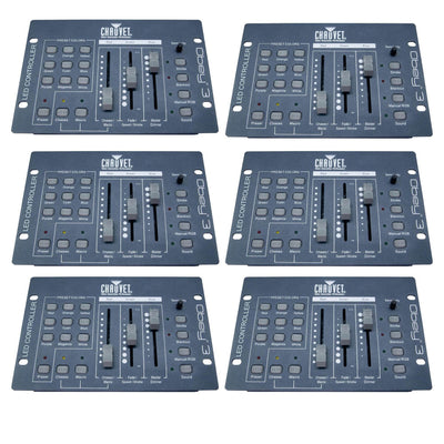 Chauvet DJ OBEY 3 DMX 512 Adjustable Sound Active LED Light Controller (6 Pack)