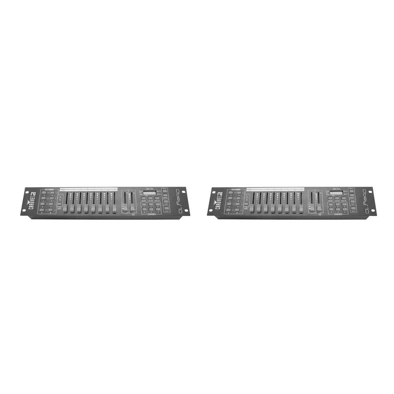 CHAUVET OBEY10 DMX-512 2U Rack 128 Channels Lighting Controller OBEY 10 (2 Pack)