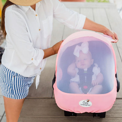 CozyBaby Lightweight Mesh Summer Sun and Bug Baby Carrier Cover (Open Box) - VMInnovations