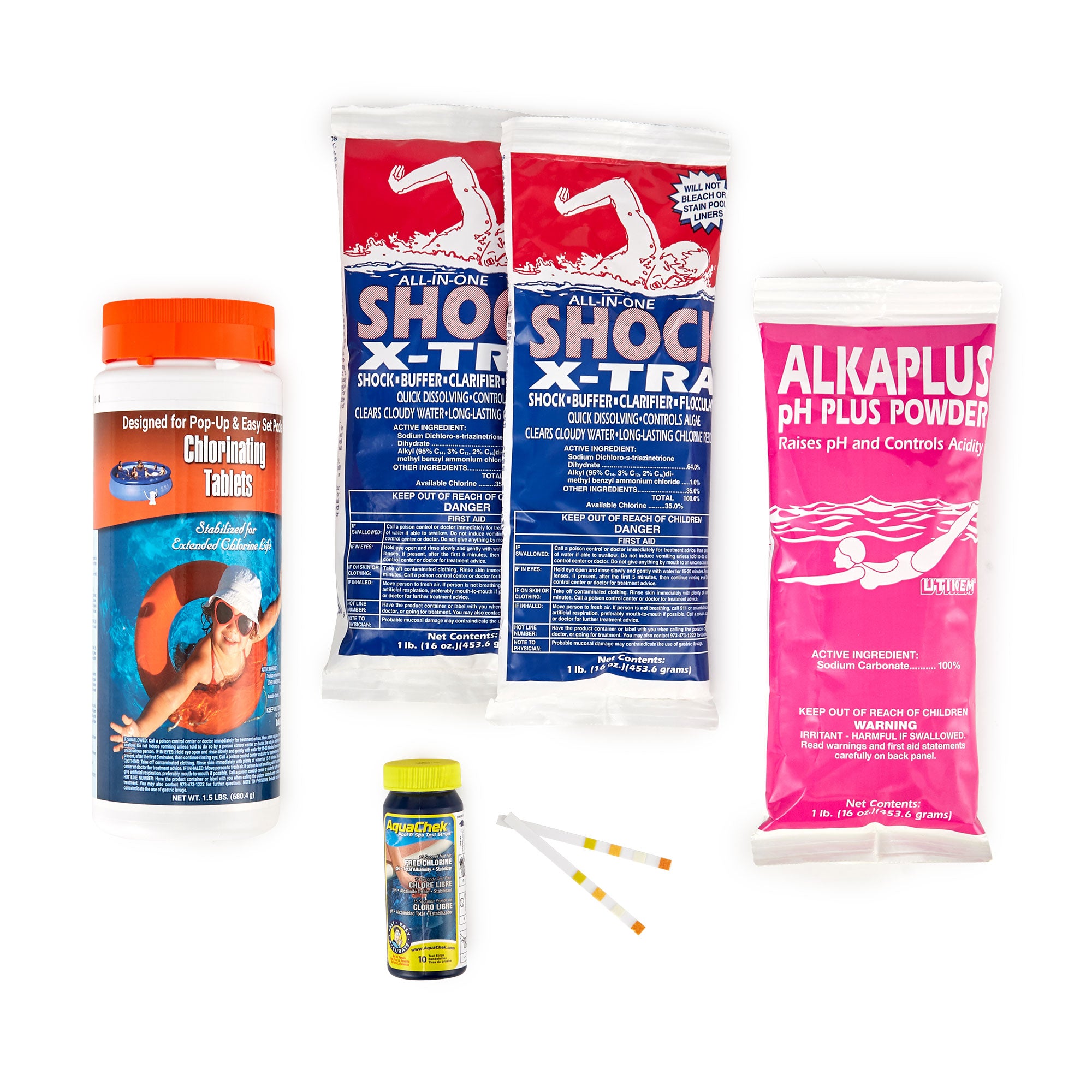 Pool Care 42005 15,000 Gallon Swimming Pool Chemical Maintenance Cleaner Kit