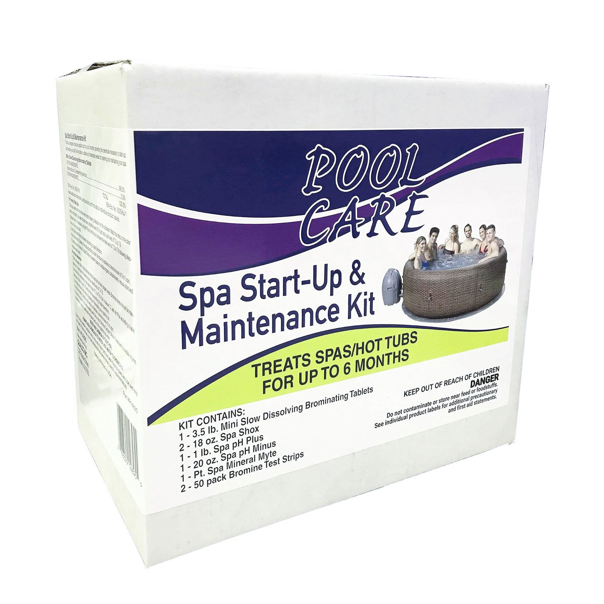 Bestway SaluSpa Milan Airjet Plus Hot Tub & Pool Care 6 MTH Hot Tub Chemical Kit