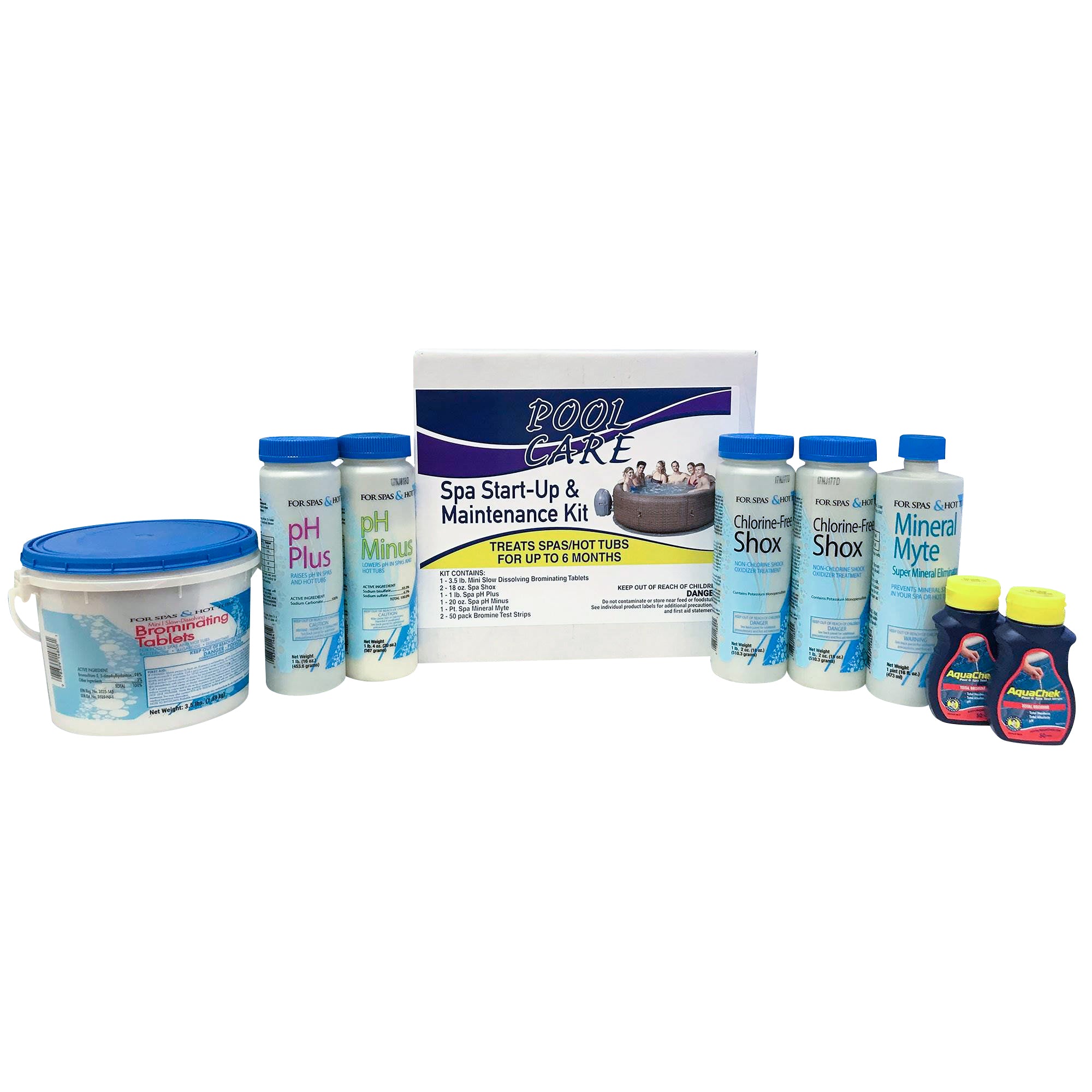 Bestway SaluSpa St Moritz Inflatable Hot Tub and Pool Care 6 Month Chemical Kit - VMInnovations