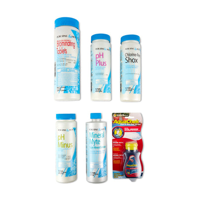 Pool Care 14890 Home 3 Month Spa Hot Tub Chemical Maintenance Kit with Bromine