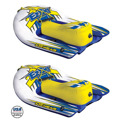 AIRHEAD EZ Ski Inflatable Trainer Junior Child Kids Single Skier Tube (2 Pack)
