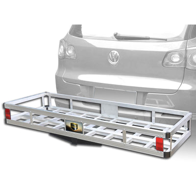Tow Tuff 60" 500 Pound Aluminum Camping Gear or Luggage Cargo Carrier (2 Pack)