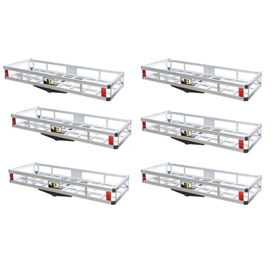 Tow Tuff 60" 500 Pound Aluminum Camping Gear or Luggage Cargo Carrier (6 Pack)