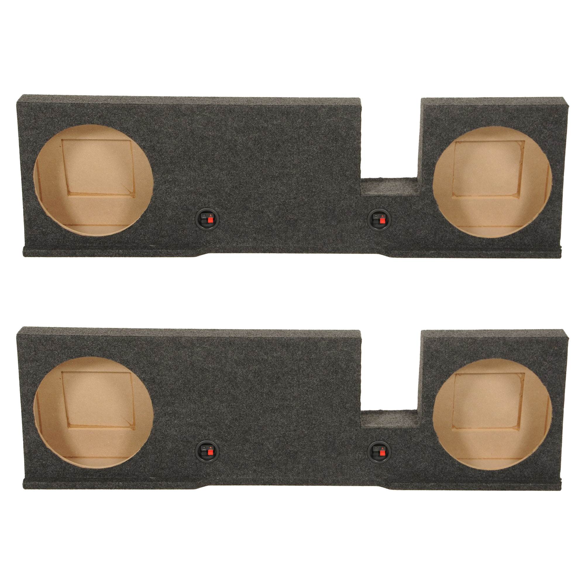 Q Power Dual 12-Inch Subwoofer Box for Ford F150 X-Cab/Crew 2004-2008 (2 Pack)