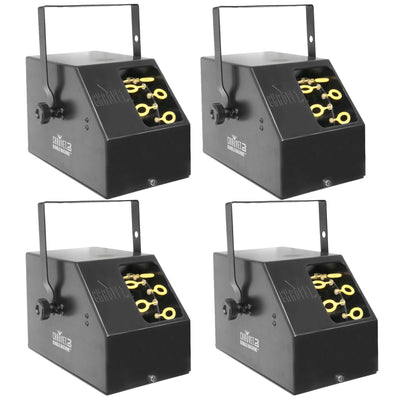 Chauvet DJ Portable Pro Effect Party Bubble Machine w/ Removable Tank (4 Pack)