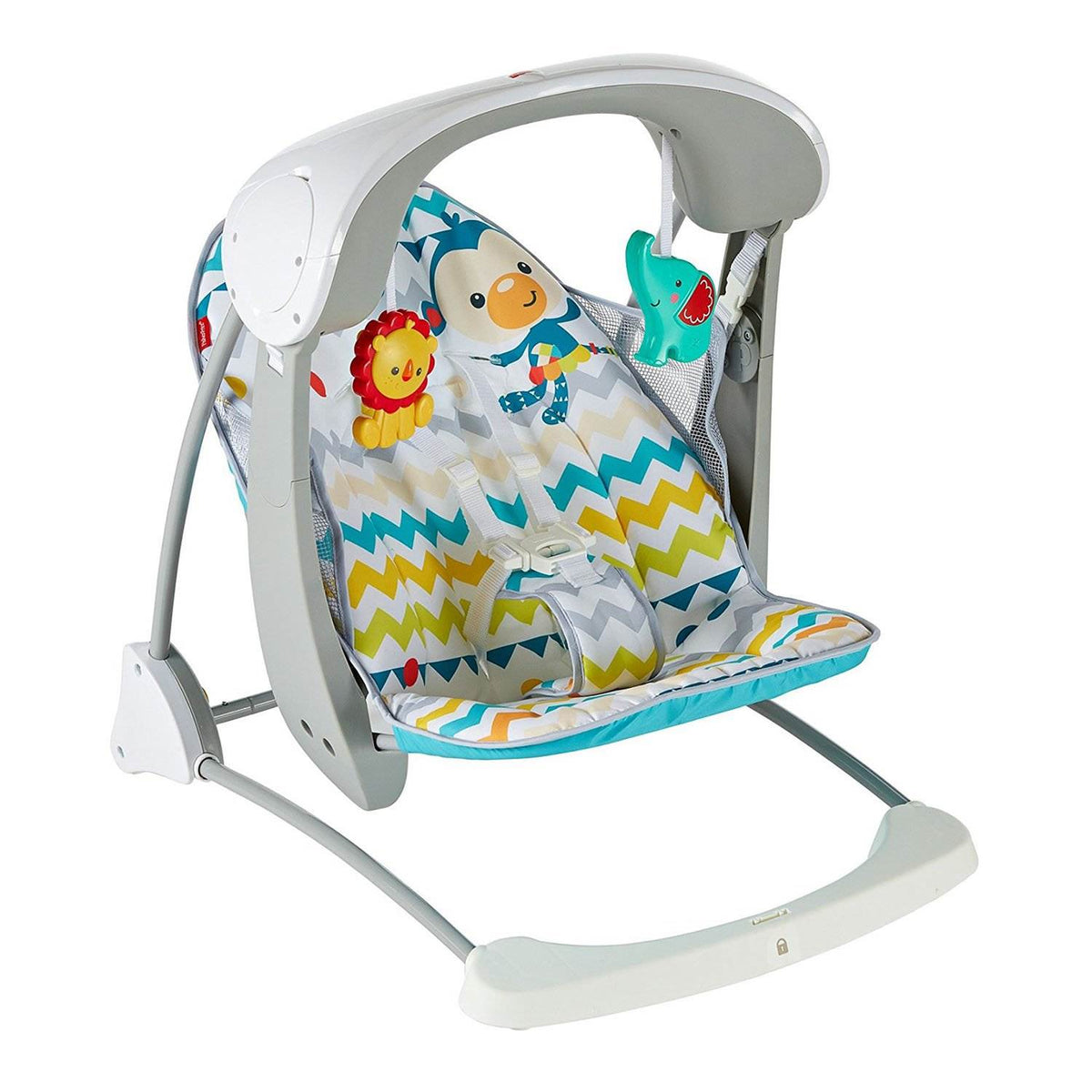 Fisher Price Colorful Carnival 6 Speed Take Along Infant Swing & Seat (2 Pack)